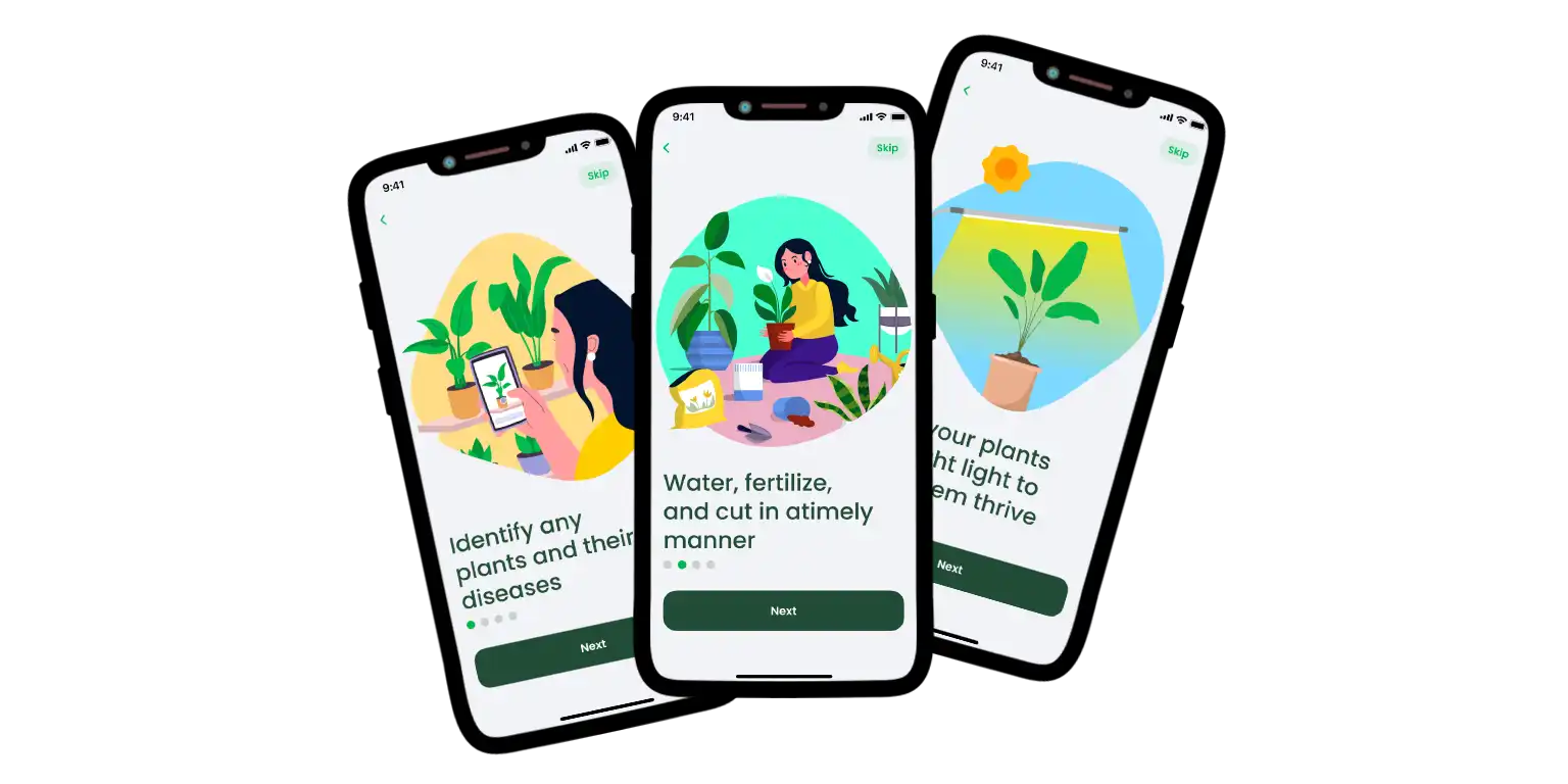 A part of the AI Plant Finder app interface.